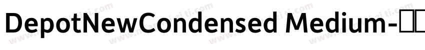 DepotNewCondensed Medium字体转换